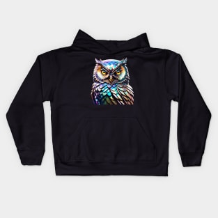 Magical Holographic Owls: Hooty Kids Hoodie